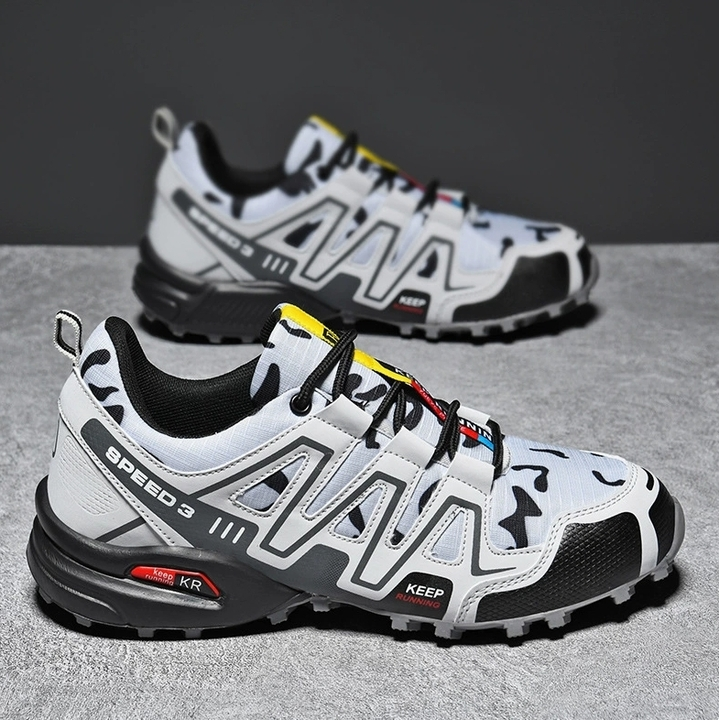 Herre Trekking Sko Komfortabel Design Åndbart Stof 3