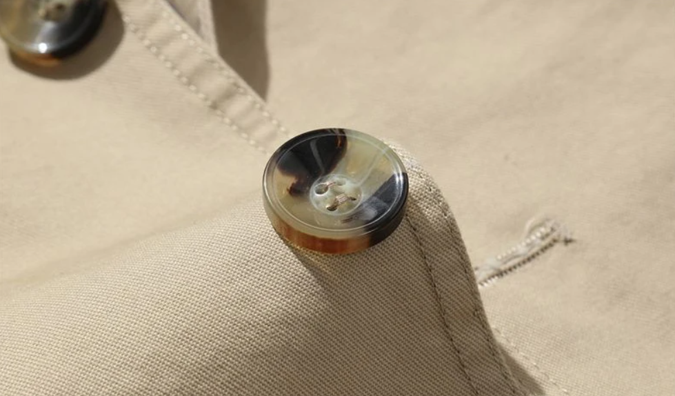 Herre Trenchcoat Struktureret Design Blødt Blandingsmateriale 5