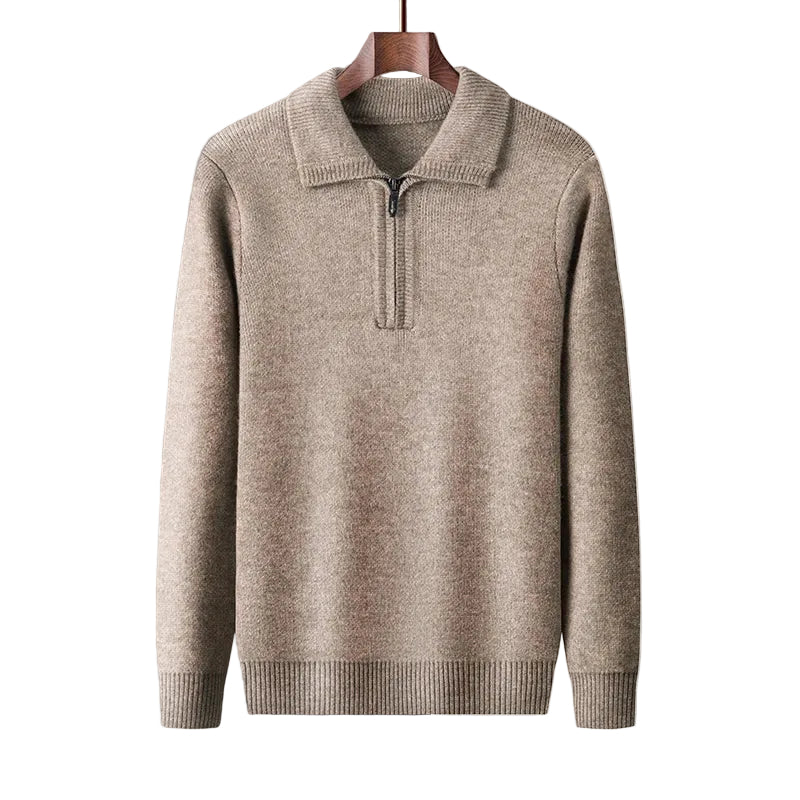 Herre Uldtrøje Ribbet Design 0