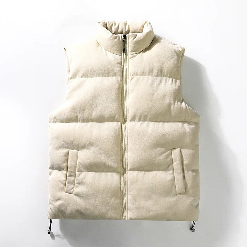 Herre Vest Med Høj Krave og Lynlåslukning 4