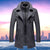 Herre Vinterjakke To-delt Tweed Komfortabel Design 8