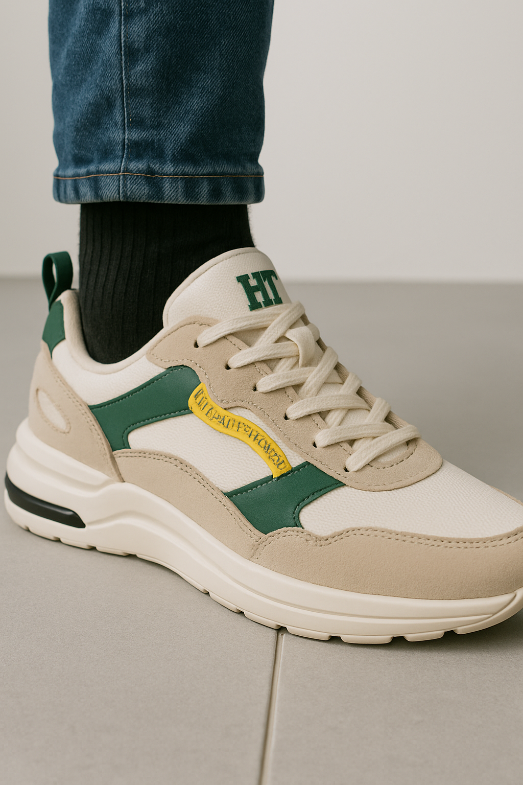 Herresneaker Smart Casual Suede Gummi 2