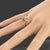 Hollow Rhinestones sommerfugl blomst ring