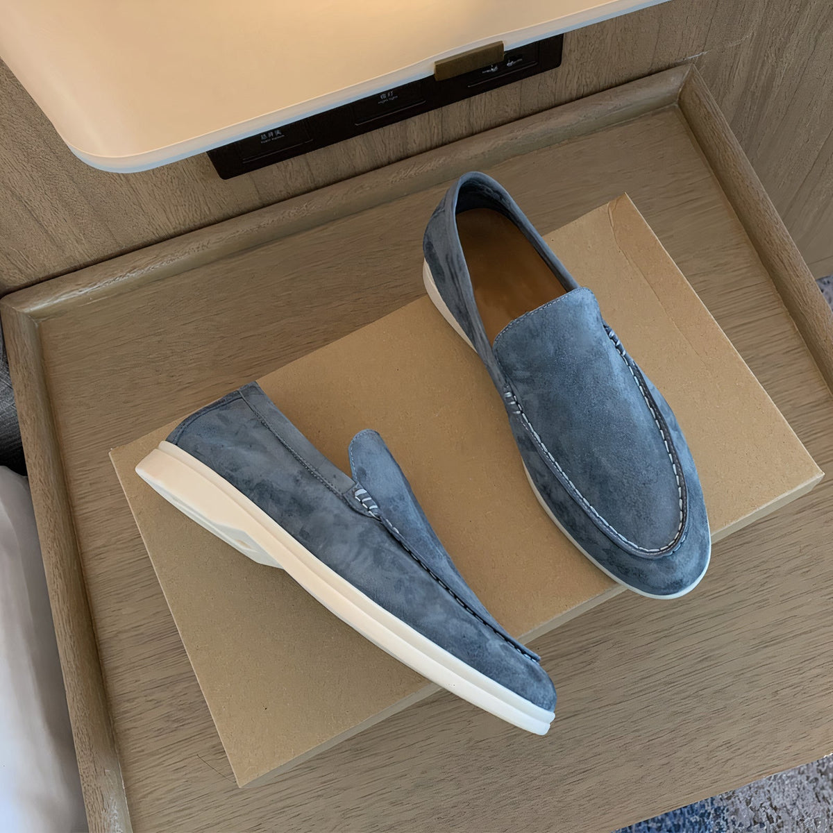 Herre Læder Loafers Vintage Stil 5