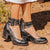 Dame Læder Sandaler Elegant Komfort Medium Hælhøjde-3