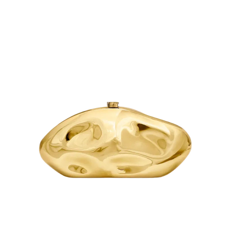 Kvindernes Clutch Taske Struktureret Design Med Aftagelig Kædestrop 0