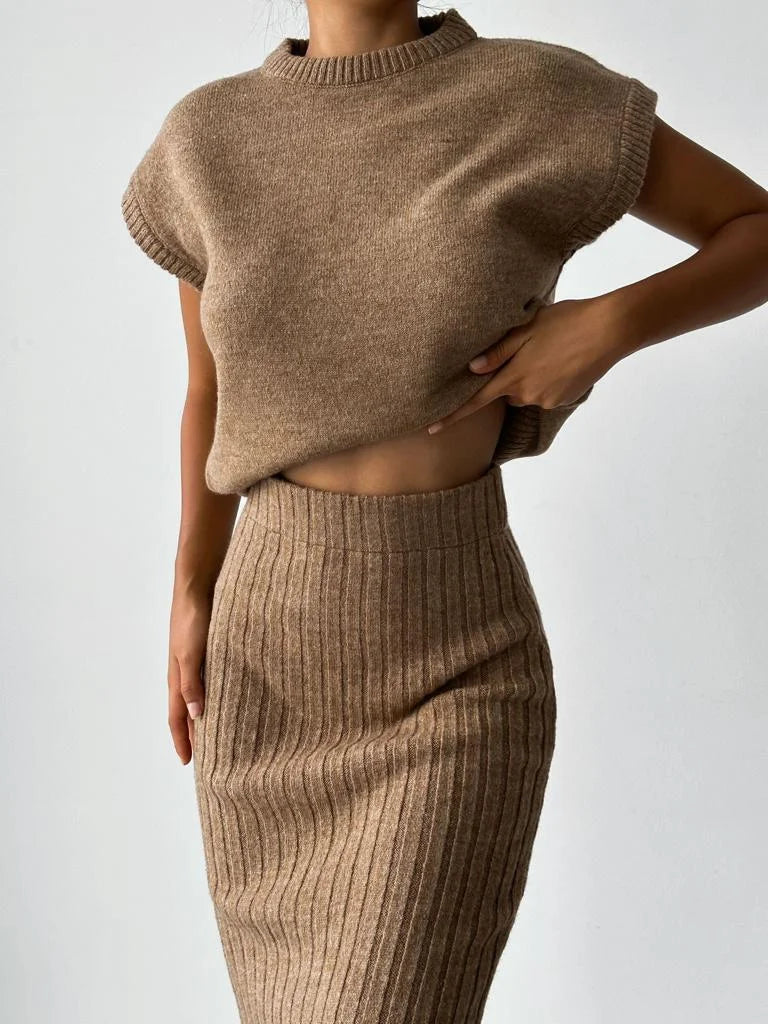 Kvinders Ærmeløst Sæt Chic Stil 1