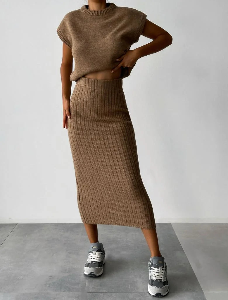 Kvinders Ærmeløst Sæt Chic Stil 2