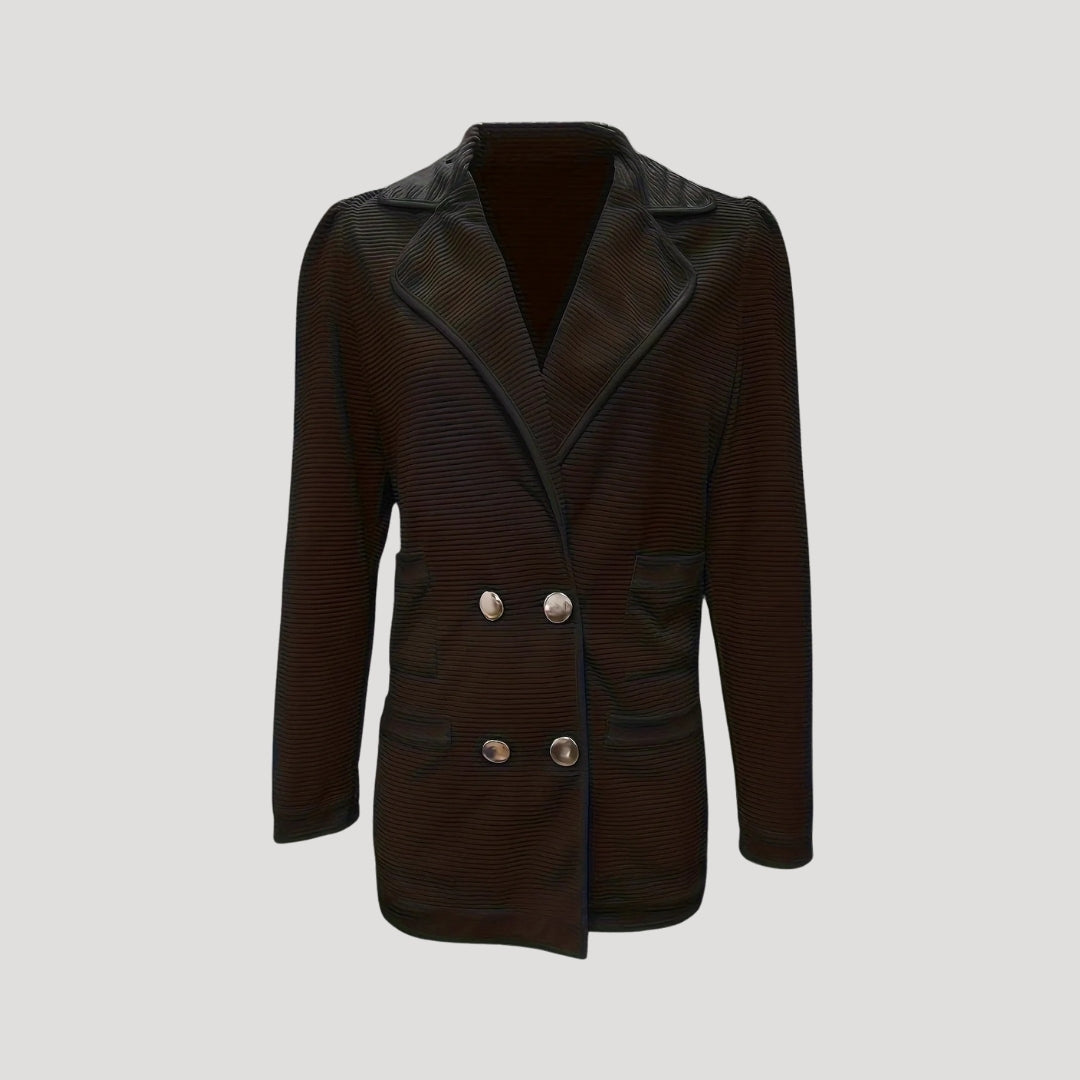 Kvinders Blazer Dobbelt Snap Stilfuld 1
