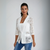 Kvinders Blazer Fitted Blonde Design Letvægtsmateriale 2