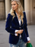 Kvinders Blazer Retro Elegant Skræddersyet Fløjl 2