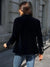 Kvinders Blazer Retro Elegant Skræddersyet Fløjl 8