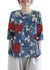 Kvinders Bluse O-Hals med Broderi og Halværmet Design 8