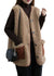 Kvinders Bluse med Knapper og Lommer i Blød Imitation Cashmere 0