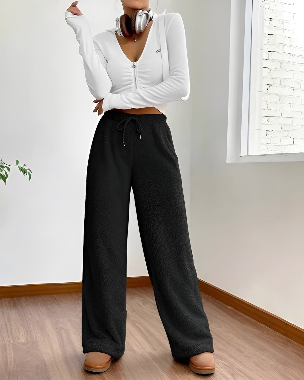 Kvinders Bukser Højtaljet 4