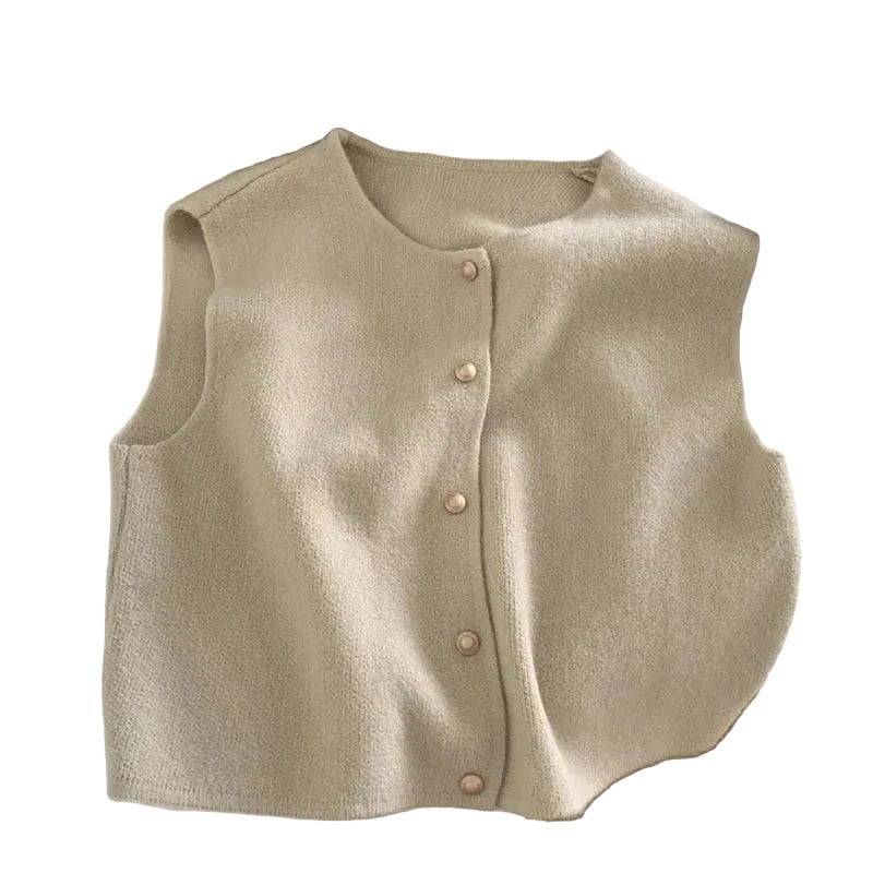 Kvinders Button-Up Casual Vest 0