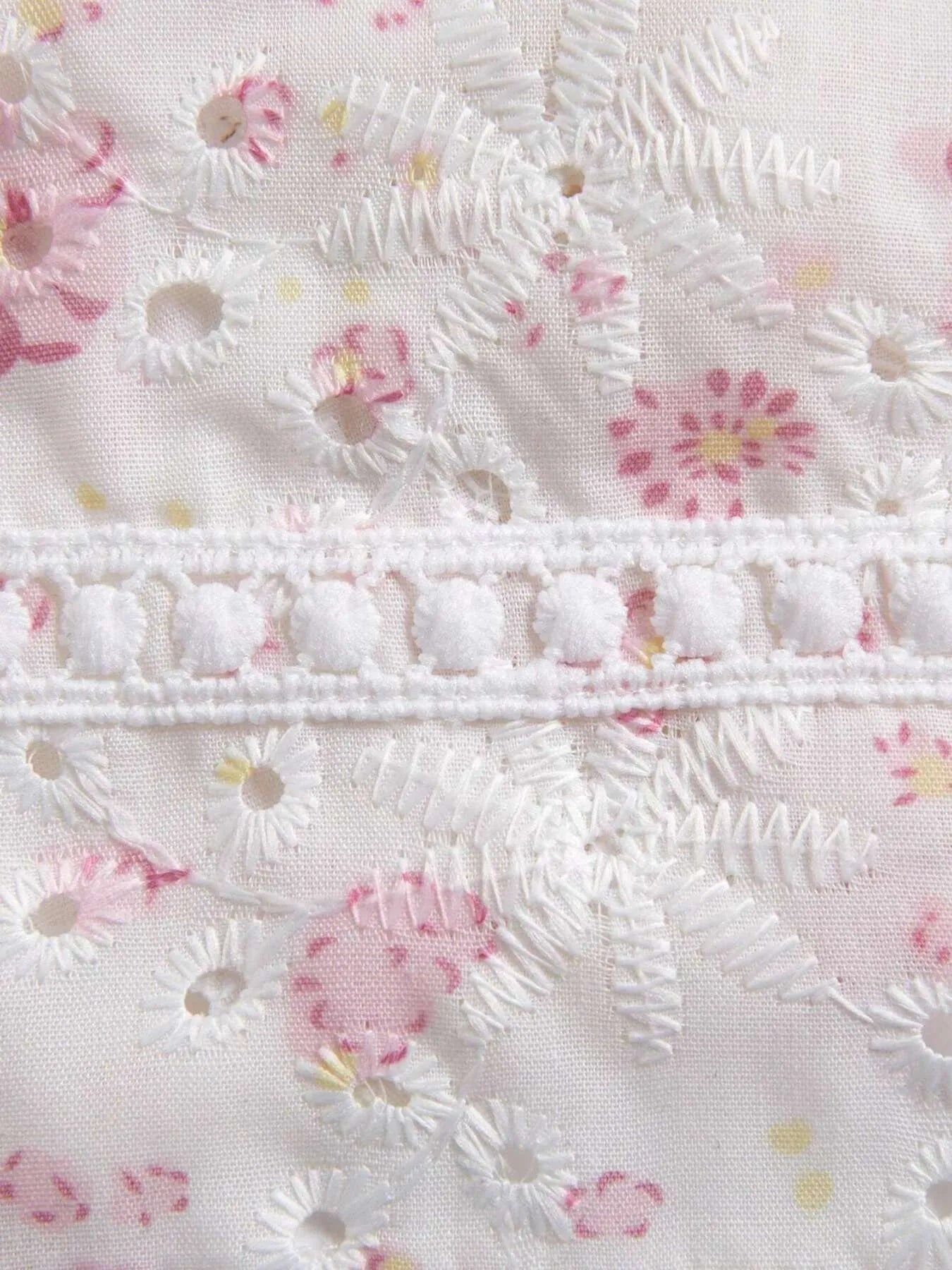 Kvinders Cami Top Blomsterprint Knyttet Polyester Spandex 3