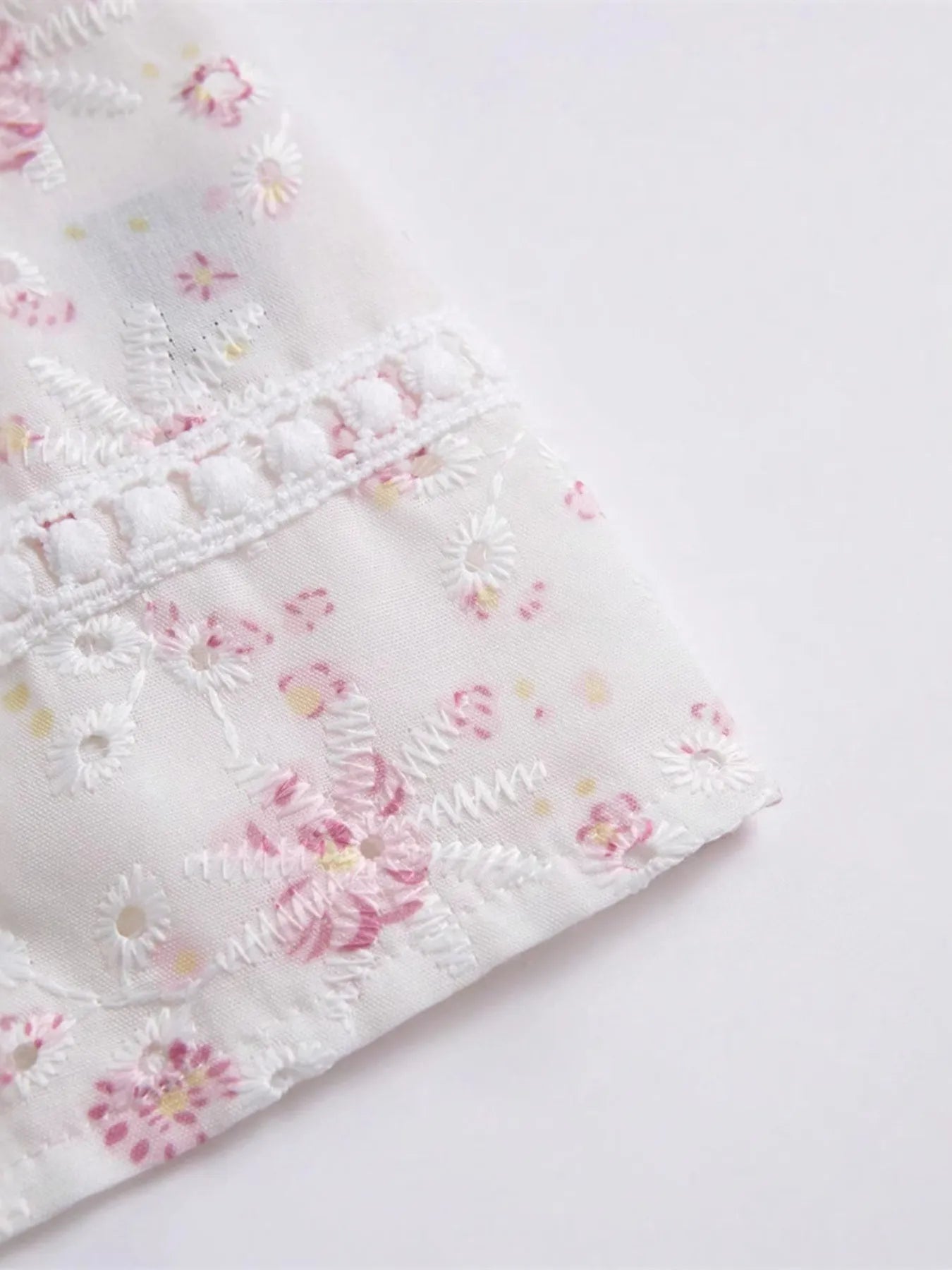 Kvinders Cami Top Blomsterprint Knyttet Polyester Spandex 4