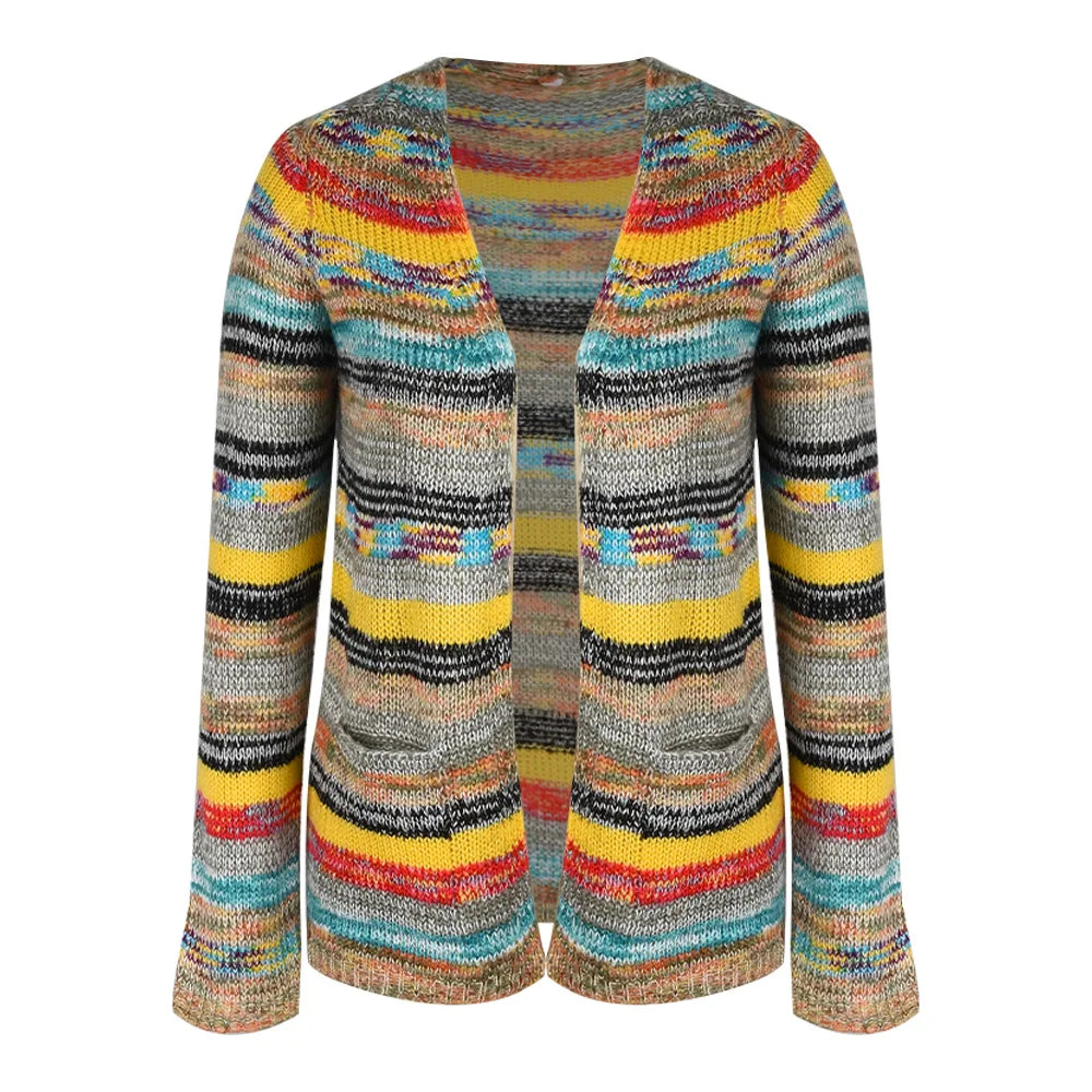 Kvinders Cardigan Løs Strikket Materiale 2