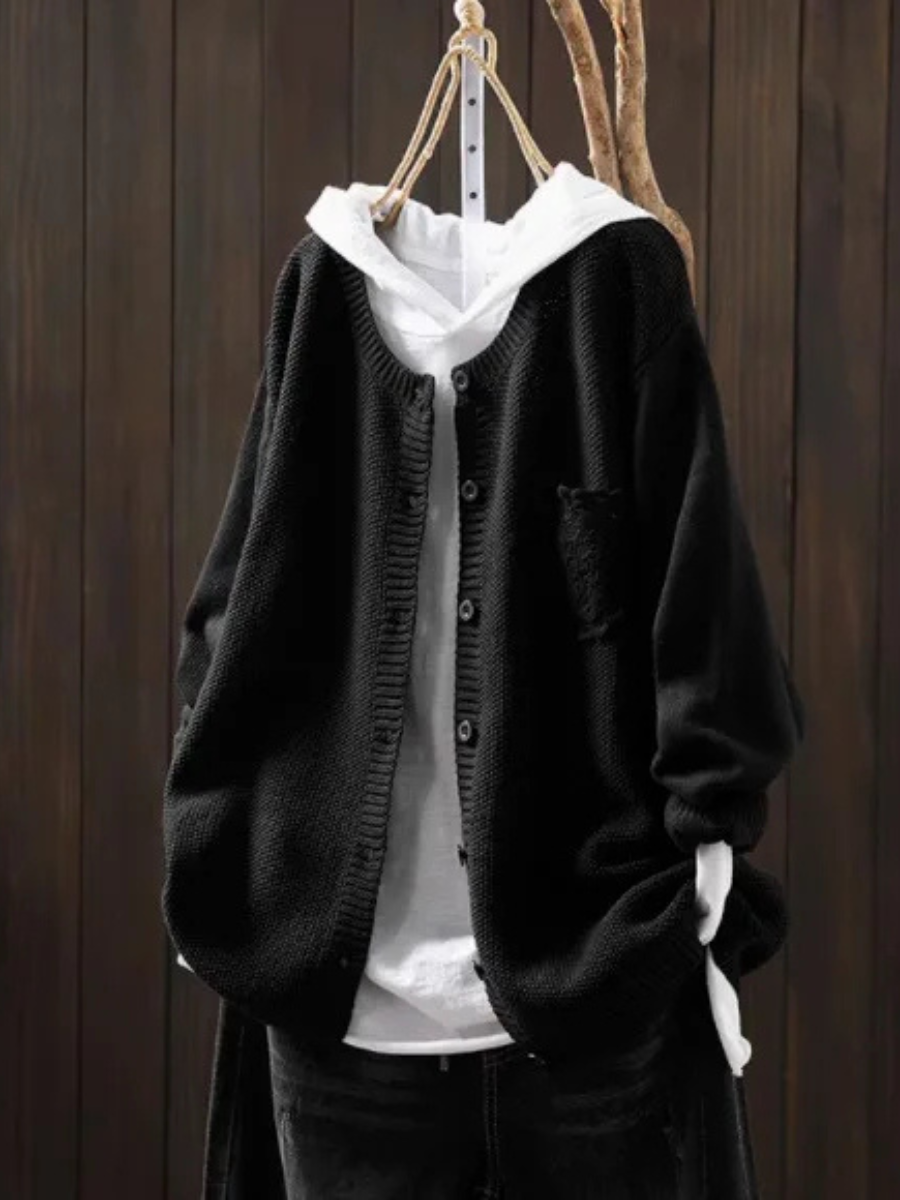 Kvinders Cardigan med Draperet Silhuet 5