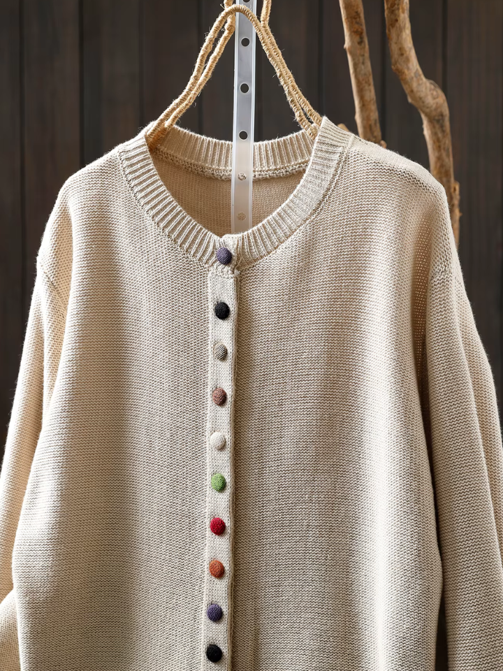 Kvinders Cardigan med Drapering 2