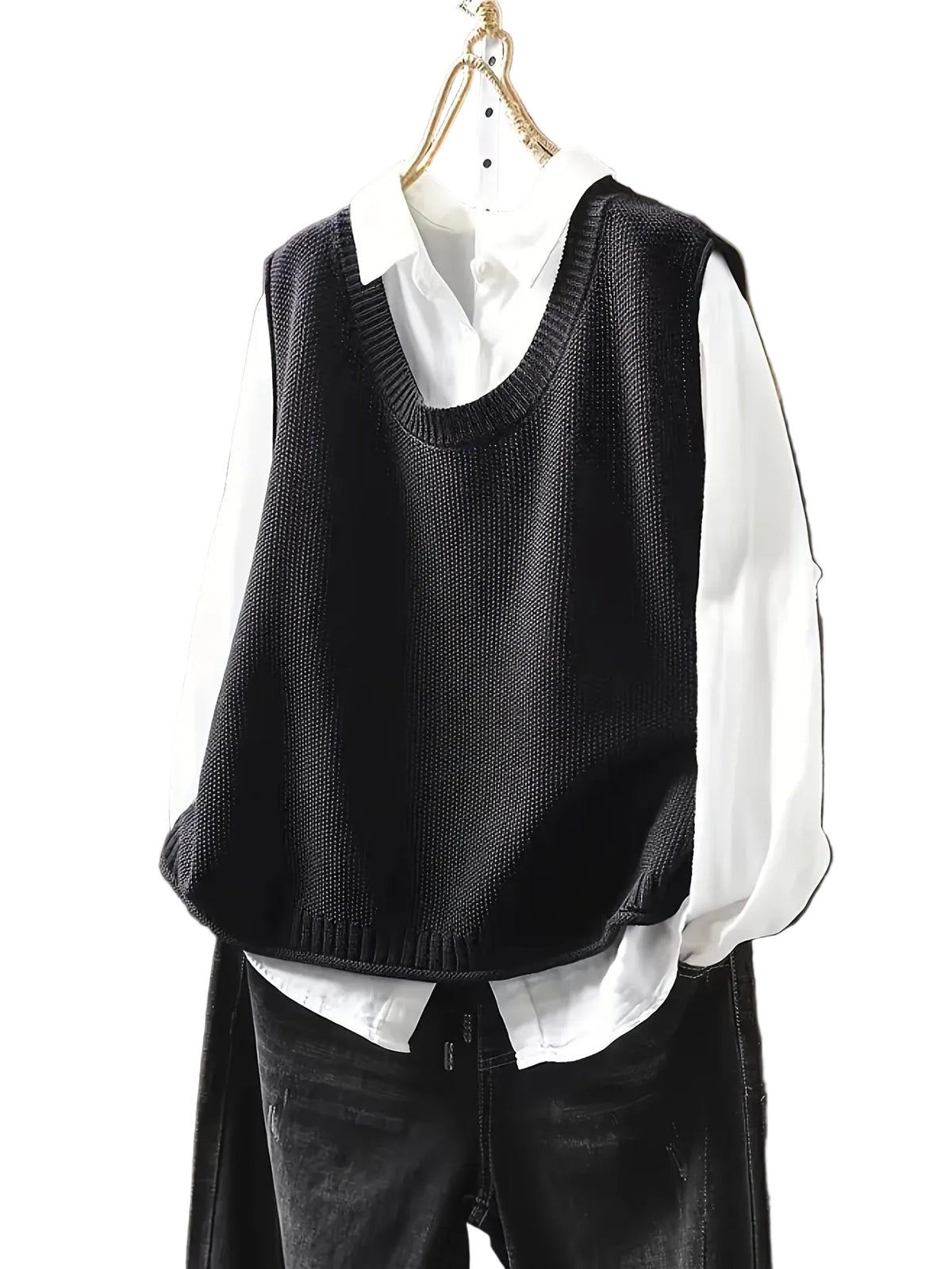 Kvinders Cardigan med Elegant Drapering 0