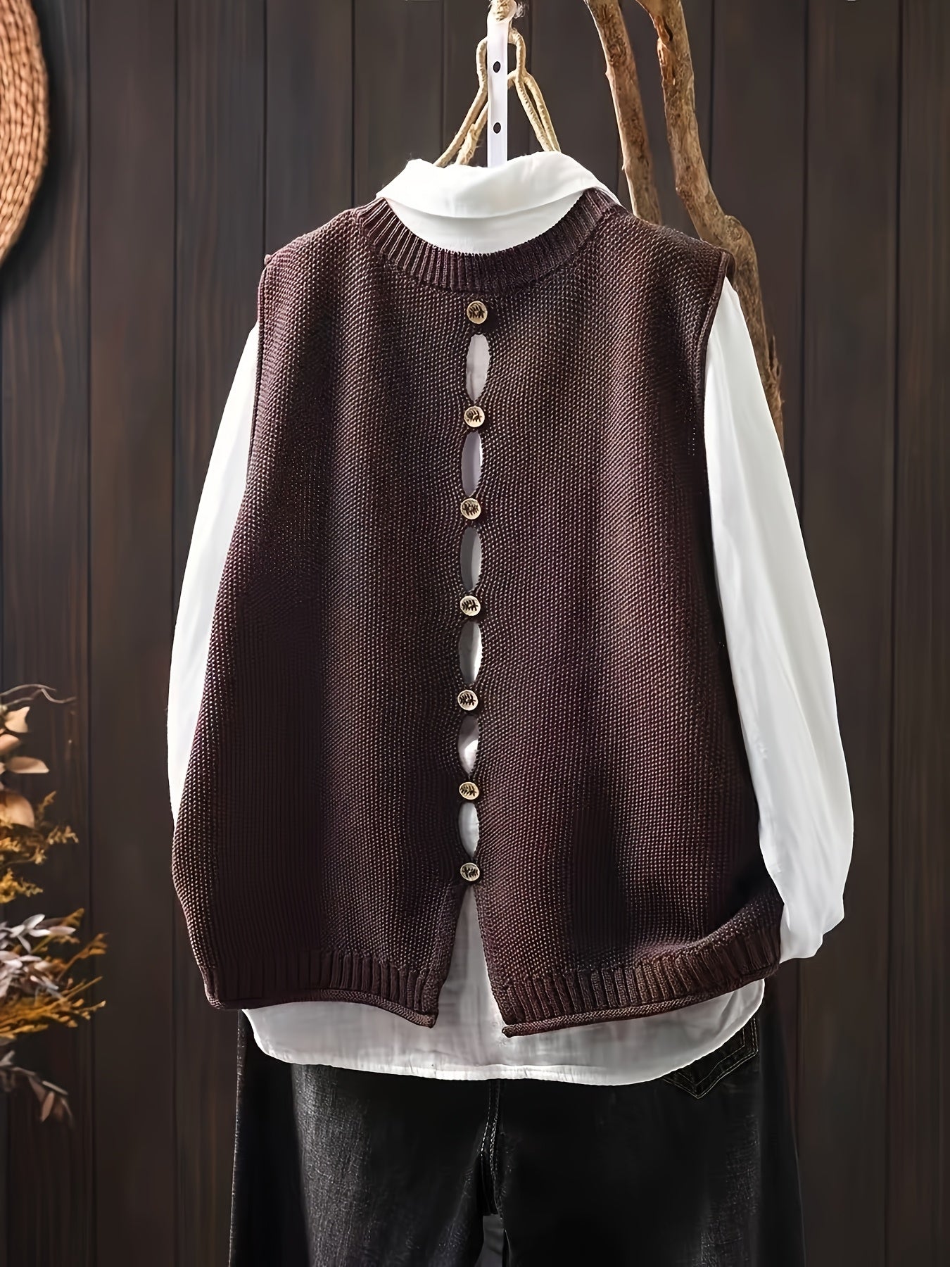 Kvinders Cardigan med Elegant Drapering 3