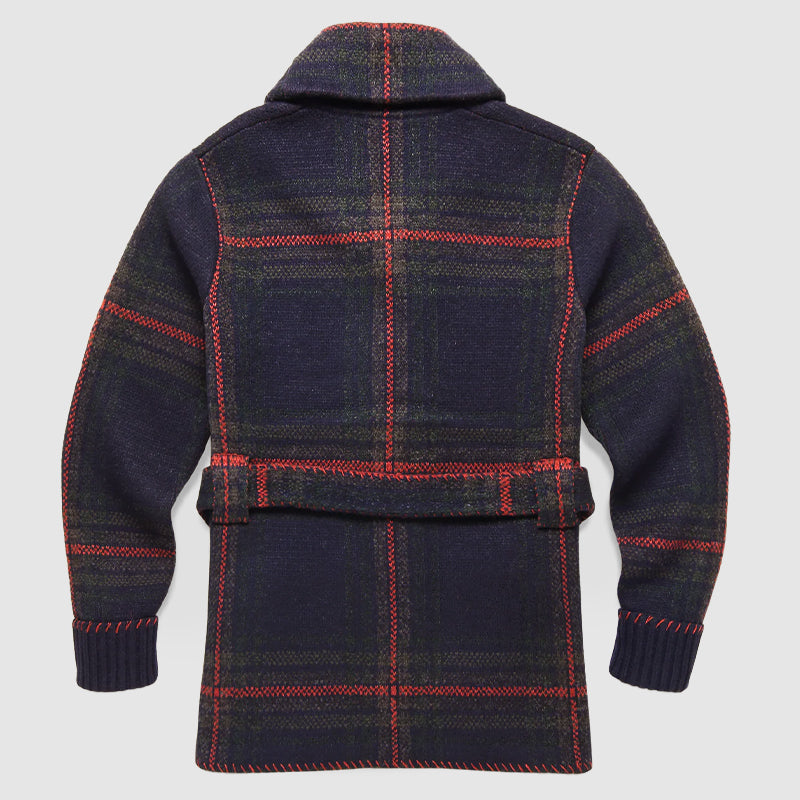 Kvinders Cardigan med Plaid Mønster 1
