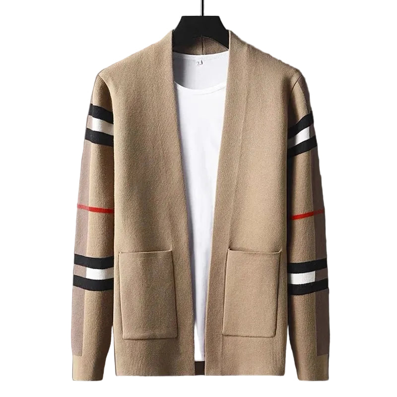 Kvinders Cardigan med Striber 0