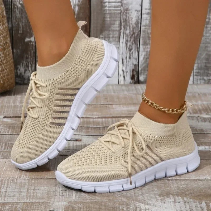 Kvinders Casual Sneakers Åndbar Mesh Slip-On 3