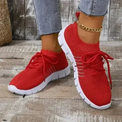 Kvinders Casual Sneakers Åndbar Mesh Slip-On 5