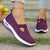 Kvinders Casual Sneakers Letvægts Åndbart Stof Flad Sål 9
