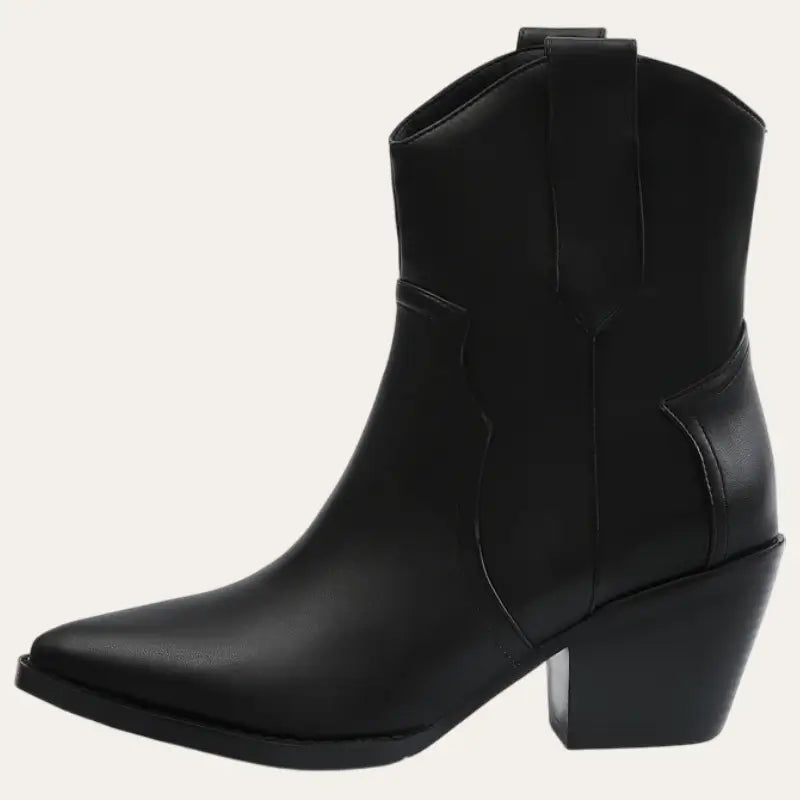 Kvinders Cowboylaarzen Kort Imitation Læder 1