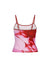 Kvinders Crop Top Blomsterprint Rygløs Spaghetti Strop 2