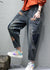 Kvinders Denim Bukser med Lommer og Patchwork 3