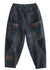 Kvinders Denim Bukser med Lommer og Patchwork 4