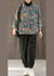 Kvinders Denim Frakke med Retro Print og Knapper 3