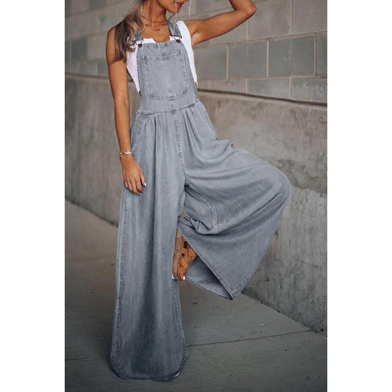 Kvinders Denim Jumpsuit Stilig Design 6