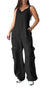 Kvinders Denim Jumpsuit V-Hals Komfortabel 0