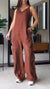 Kvinders Denim Jumpsuit V-Hals Komfortabel 11
