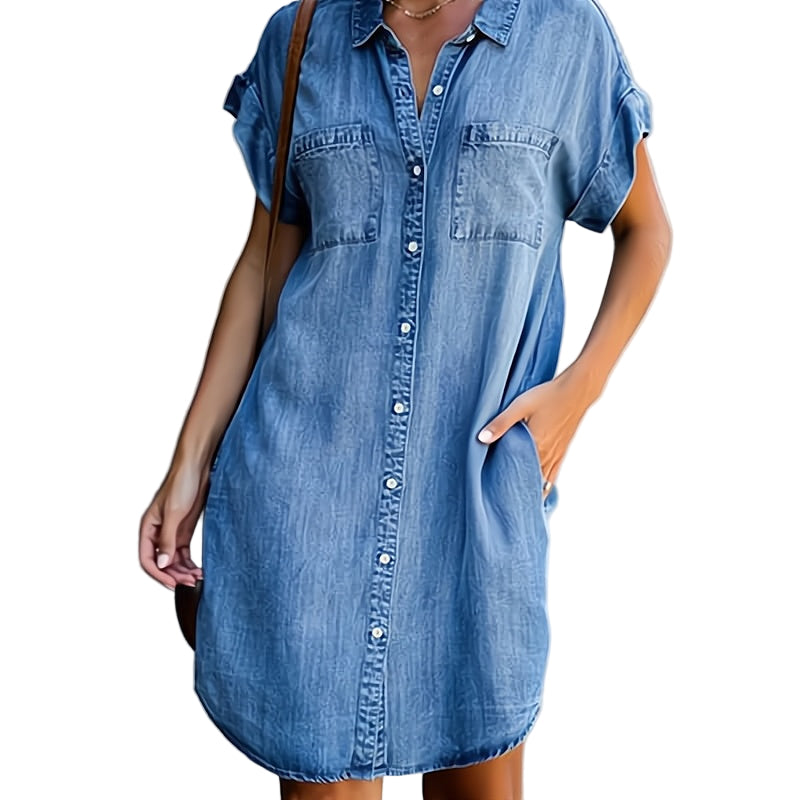 Kvinders Denim Kjole Moderne Design Blød Denim 0