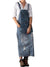 Kvinders Denim Latzkjole Casual 0