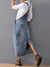 Kvinders Denim Latzkjole Casual 2