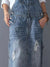 Kvinders Denim Latzkjole Casual 6