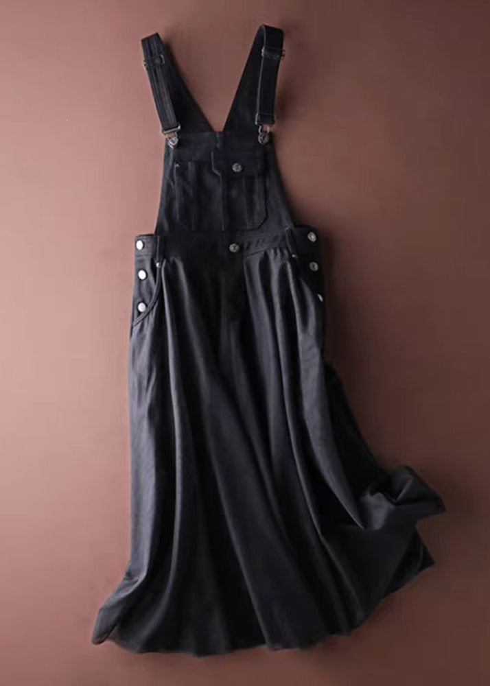 Kvinders Denim Strap Dress med Tulle Patchwork 1