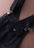 Kvinders Denim Strap Dress med Tulle Patchwork 3