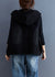 Kvinders Denim Trench Vest med Hætte og Knapper 3