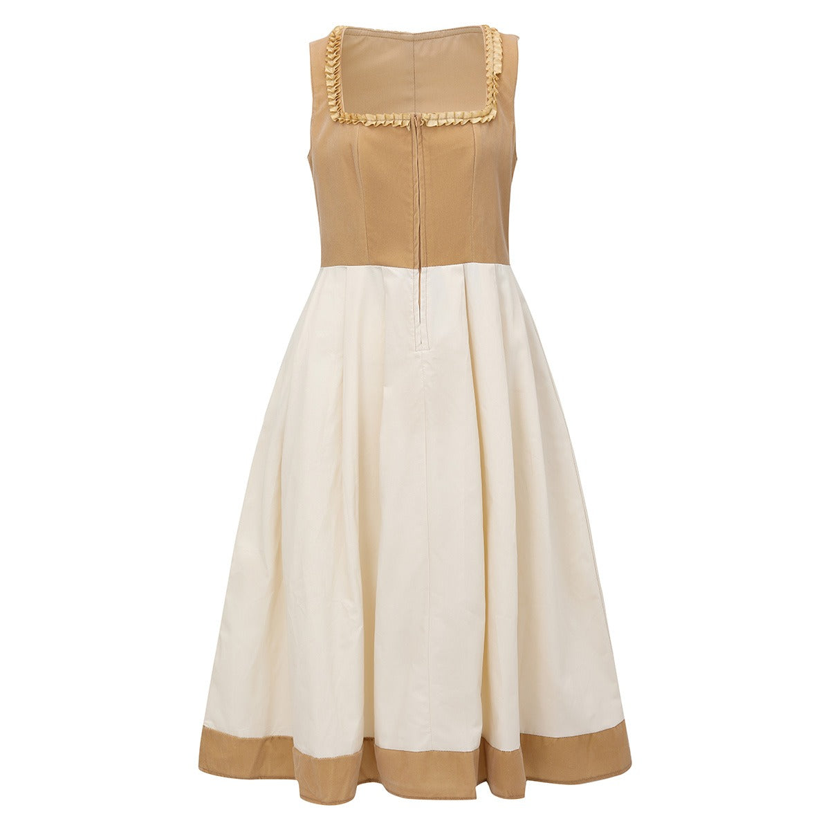 Kvinders Dirndl Leopardmønster Polyester med Schürze 3