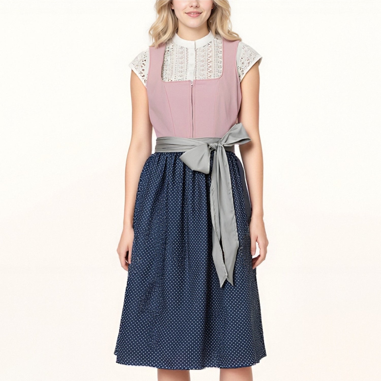 Kvinders Dirndl Vintage Polyester Traditionelt Festoutfit 0