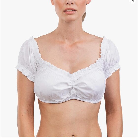 Kvinders Dirndlkjole med Spidsforklæde og Bluse i Polyester 4